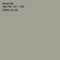 #A0A192 - Gray Olive Color Image